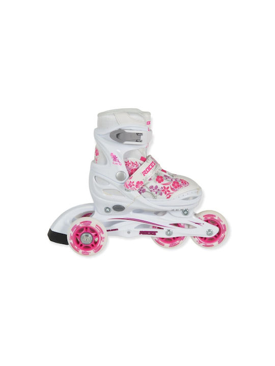 Roces Compy 8.0 Inline Αυξομειούμενα Rollers Λευκά Παιδικά