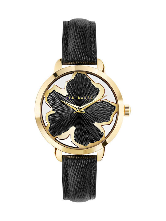 Ted Baker Lilabel Women's Watch with Black Leather Strap