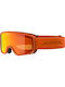 Alpina Scarabeo Q-Lite Adult Ski & Snowboard Goggles Orange with Orange Mirror Lens