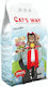 Cat's Way Unscented Бентонитен котешки пясък Финозърнест без аромат 18лт