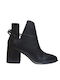 Vegetal D_FAC01 Leather Women's Ankle Boots Black