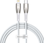 Baseus Glimmer Braided USB-C to Lightning Cable 20W Λευκό 1m (CADH000002)