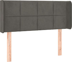vidaXL Fabric Bed Headboard Dark Gray 103x88cm