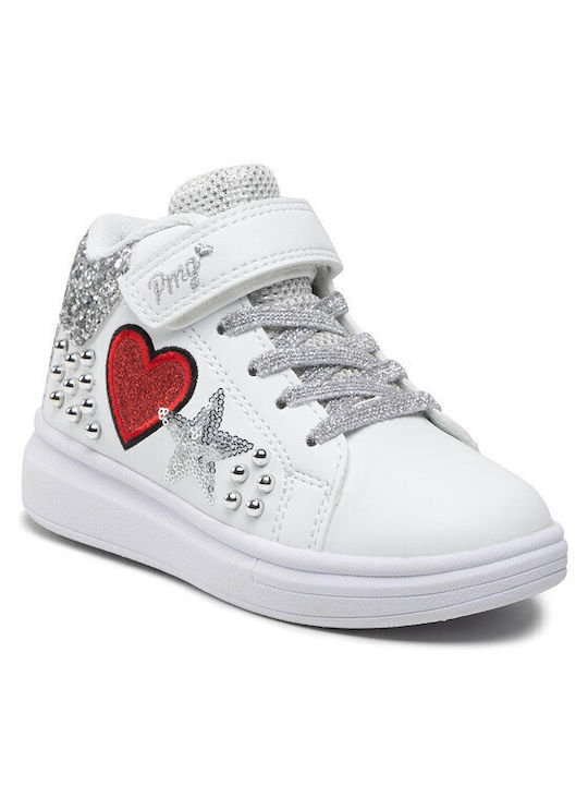 Primigi Παιδικά Sneakers High για Κορίτσι Λευκά