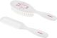 Akuku Baby Brush & Comb Lama White 2 Pieces