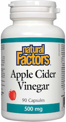 Natural Factors Ябълков Оцет 500мг 90 Капсули Natural Factors Ябълков Оцет 500мг 90 Капсули
