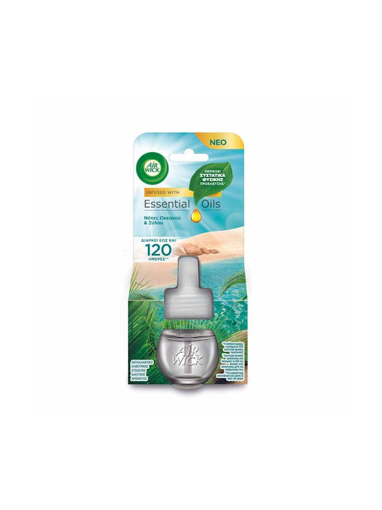 Airwick Резервна част за устройства за контакт Essential Oils с аромат Нотки на океан и дърво 989435 19мл