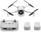 DJI Mini 3 Dronă Fly More Combo (GL) 5.8 GHz cu Cameră 4K 30fps HDR și Telecomandă, Compatibil cu Smartphone