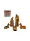 Christmas Manger Figure Multicolour 5pcs