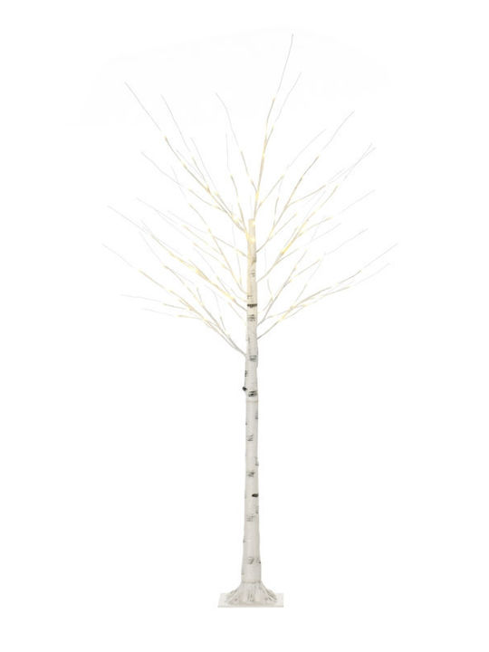 Christmas Decorative Illuminated Tree Natural Appearance 180cm Electric White