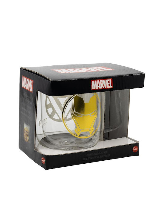 Stor Iron Man Κούπα Γυάλινη Διάφανη 290ml