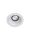 Viokef Alea Round Metallic Recessed Spot with Integrated LED and Warm White Light White 10.5x10.5cm. 1pcs