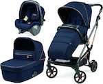 Peg Perego Vivace SLK Modular 3 in 1 Verstellbar 3 in 1 Baby Kinderwagen Geeignet für Neugeborene Blue Shine 9.4kg 02827RO51PL31