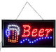 GloboStar Static LED Sign One - Sided Waterproof 48x25cm Red / Blue / Orange