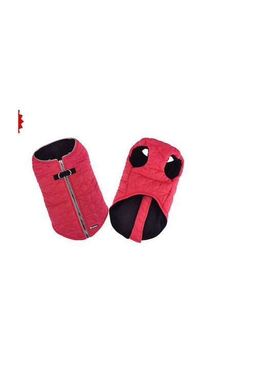 Pet Interest Zipper Vest Stars Waterproof & Windproof Dog Coat Red Small 28cm