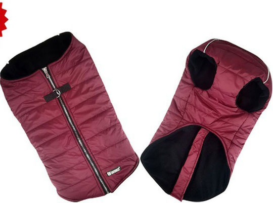 Pet Interest Puffer Vest Кучешки палта Флийс / Водоустойчиво / Ветроустойчиво Червен Medium с дължина на гръбчето 33 см. 52207
