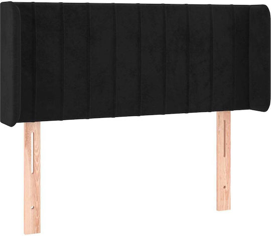 vidaXL Fabric Bed Headboard Black 103x88cm