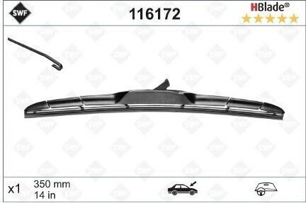 SWF Hybrid Fahrer-Seiten Scheibenwischer 350mm Universell
