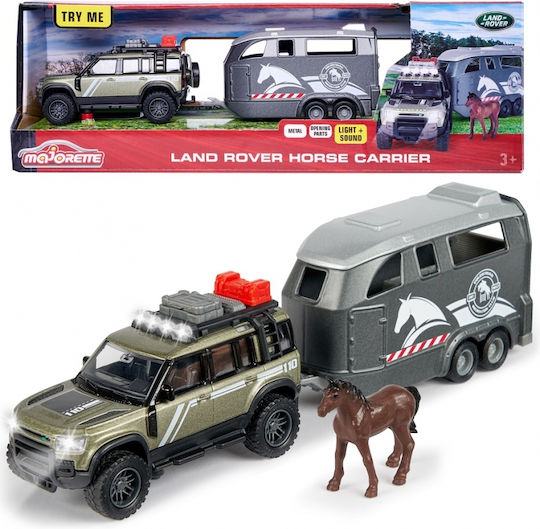 Majorette Grand Land Rover Horse Carrier Αυτοκινητάκι 1:43 για 3+ Ετών