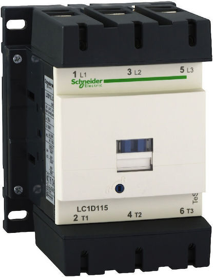 Schneider Electric TeSys D Industrielles Relais Strom 3 Kontakte 24V LC1D115BD