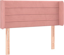 vidaXL Fabric Bed Headboard Pink 103x88cm