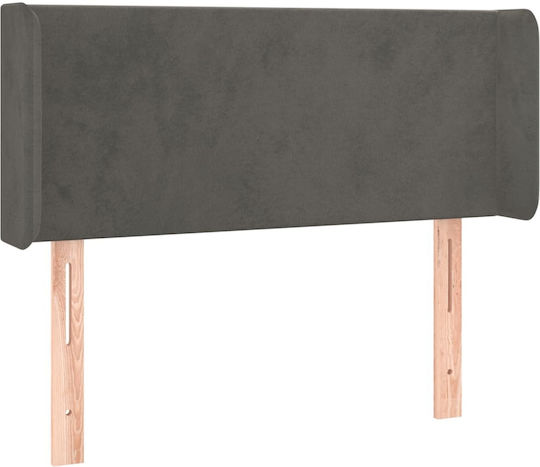 vidaXL Stoff-Kopfstütze für Betten Dunkelgrau 103x88cm