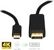 Brackton Video Cable USB-C male - DisplayPort Black 1.8m 11.1.28