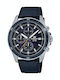 Casio Edifice Herrenuhr 55mm Chronograph Batterie mit Schwarz Kautschukarmband