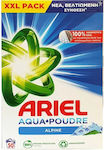 Ariel Aqua Poudre Απορρυπαντικό Ρούχων σε Σκόνη Alpine 50 Μεζούρες