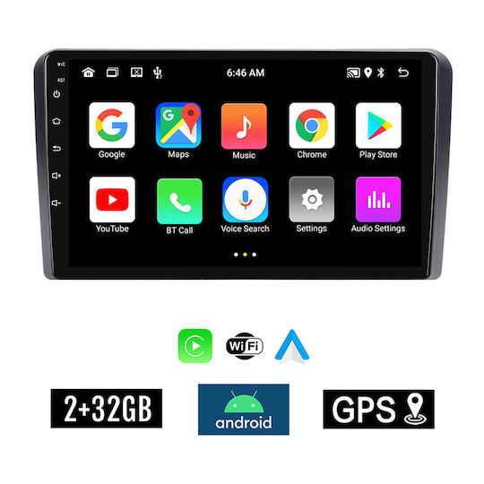 Kirosiwa Car Audio System Hummer H1 H1 2007 (Bluetooth/USB/AUX/WiFi/GPS/Apple-Carplay/Android-Auto) with Touch Screen 9"