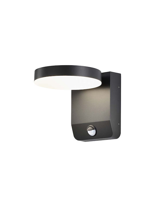 V-TAC Waterproof Wall-Mounted Outdoor Ceiling Light IP65 with Integrated LED Black