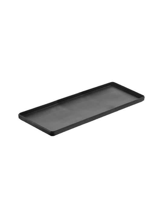 Leone Platou de Servire Oval Plastic Neagră 53x16.2buc 1buc