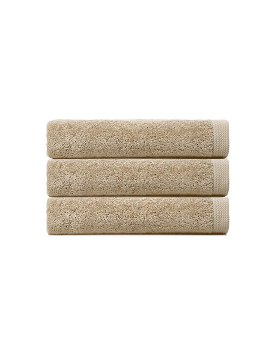 Cryspo Trio Hand Towel Premium 30x50cm Beige We...