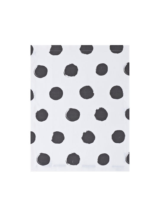 Kentia Pearl Σουπλά Υφασμάτινο Μαύρο 45x33cm 4τμχ