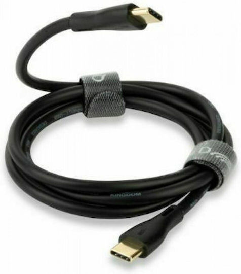 QED QED USB Typ-C Kabel USB-C Männlich Schwarz 0.15m