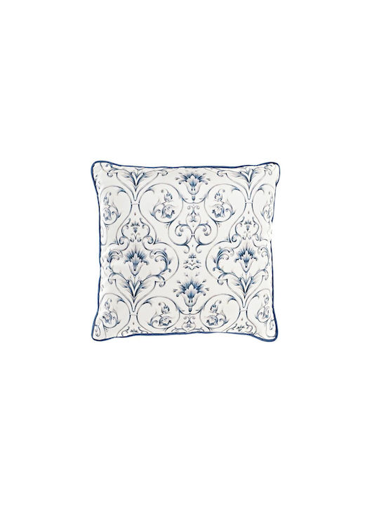 DKD Home Decor Sofa Cushion Blue 45x45cm.