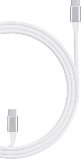 Moveteck BT817 USB 2.0 Cable USB-C male - USB-C Λευκό 1m 0151311