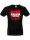 B&C T-shirt Stranger Things Roots σε Μαύρο χρώμα