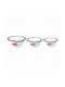 Artekko Serving Bowl Round Metal White 3pcs