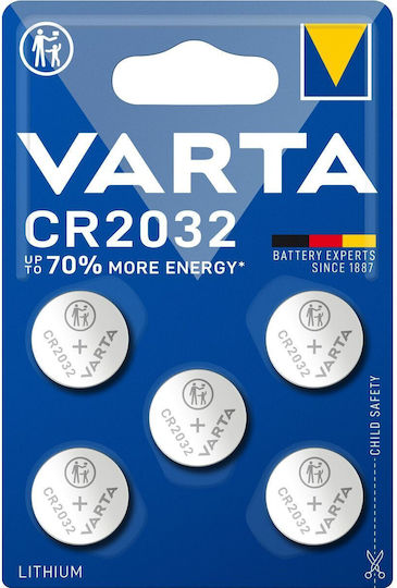 Varta Батерии Литий За часовници CR2032 3V 5бр