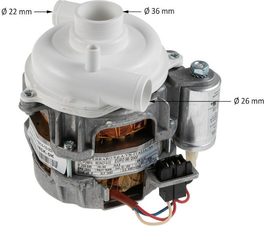 Αντλία Πλύσεως Πλυντηρίου Πιάτων Gorenje Smeg Whirlpool