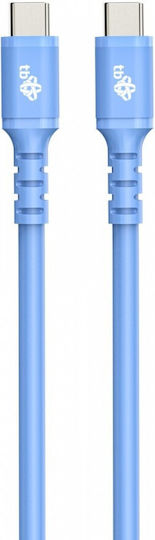 Tb Energy USB 2.0 Cable USB-C male - USB-C 100W Blue 1m (AKTBXKUCC2SI10N)