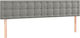 vidaXL Fabric Bed Headboard Gray 160x78cm