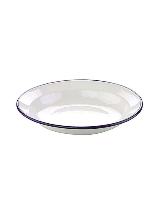 Ibili Blanca Plate Soup Emaye White with Diameter 36cm