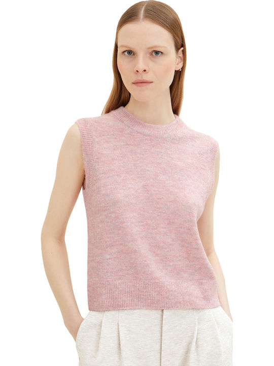 Χειμερινή Γυναικεία Καζάκα Αμάνικη Soft Pink Melange