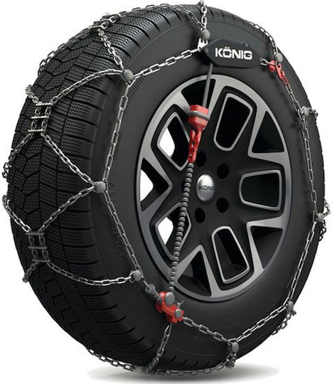 Konig XG Cross No 251 Anti-slip Chains Thickness 9mm Passenger & 4x4 Car 2pcs