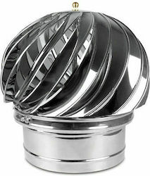 Cosmovent Ротационен Шапки Chimney Pipe Inox 230мм Сребрист