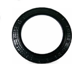 Hosseven 02013 Rosettenkragen Rauchrohr Emaille 150mm Schwarz