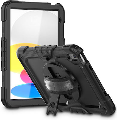 Tech-Protect Solid360 Umschlag Rückseite Silikon Stoßfest Schwarz (iPad 2022 10,9 Zoll)