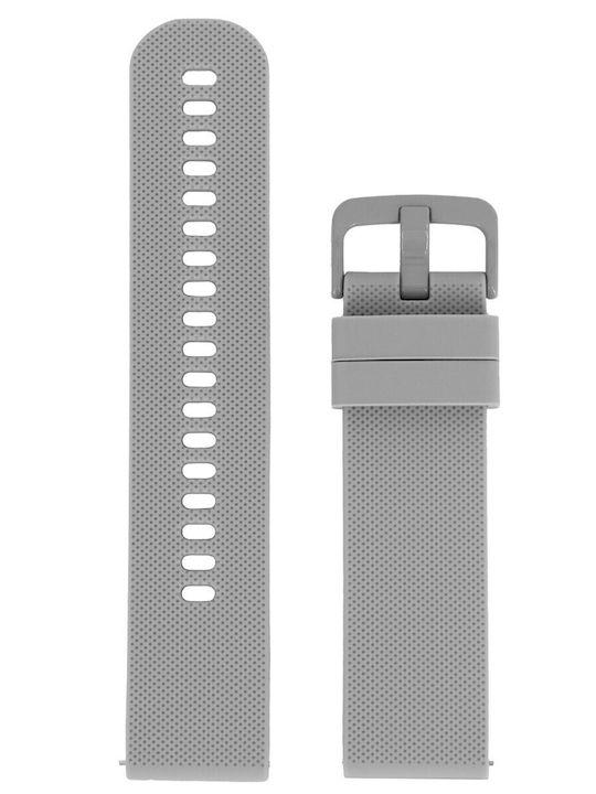 Diloy Straps Curea de cauciuc Gri 20mm